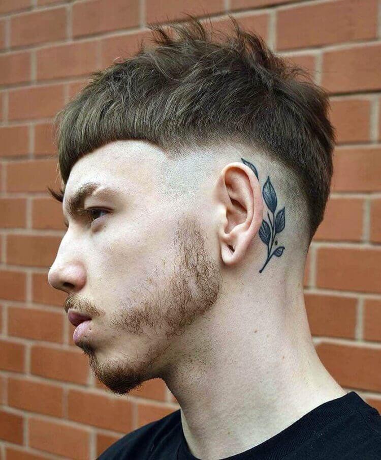 Almost Hipstered Plain Top with Drop Fade haircut
