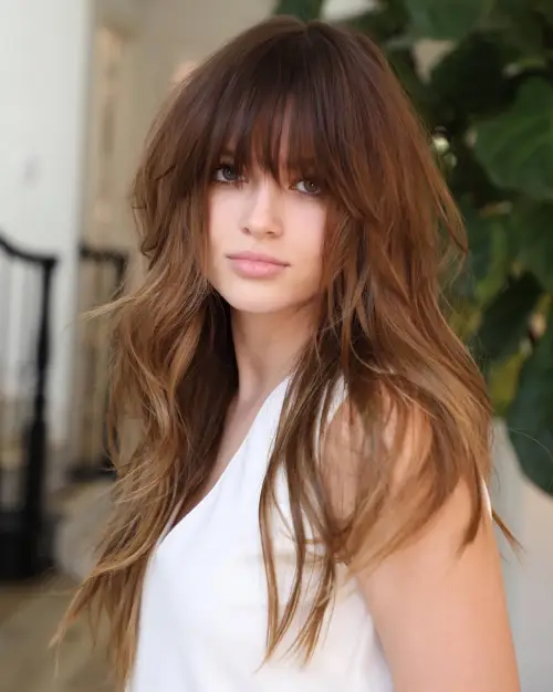 Front Layers With Bangs Hairstyle