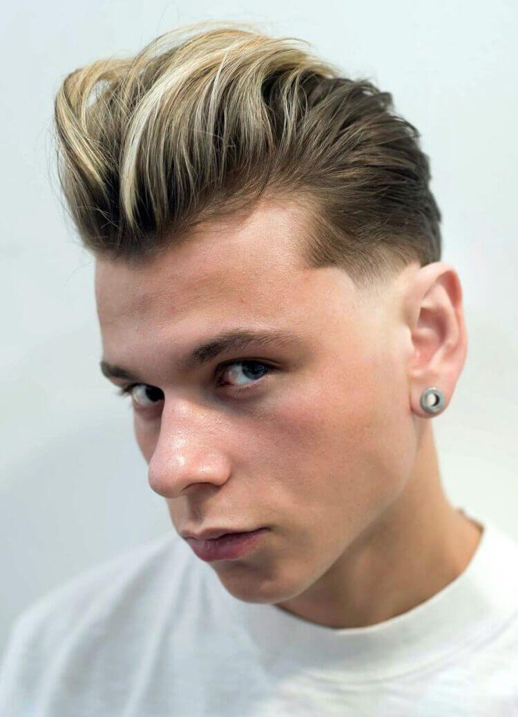 Low Fade and Quiff haircut