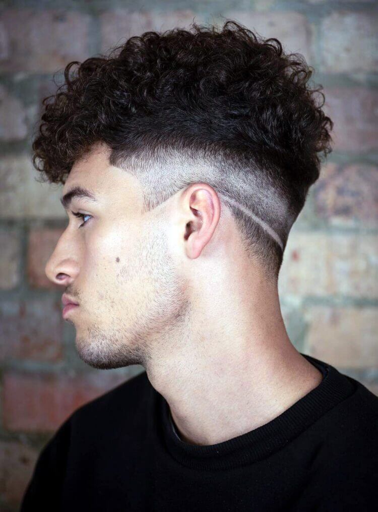 Low-Faded Band with Shaved Neckline haircut