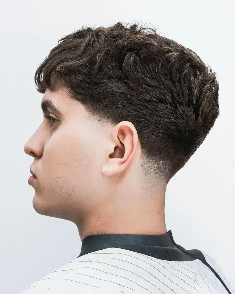 Medium Length Scissor Fade haircut