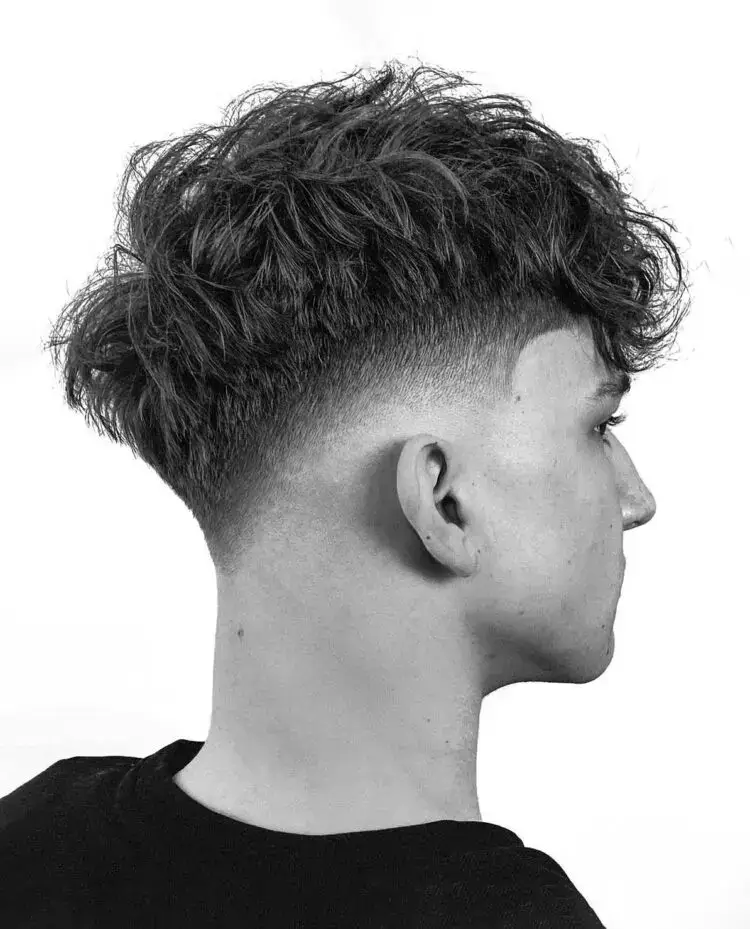 Messy Fade with Fringe haircut