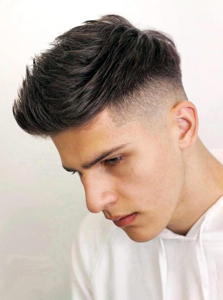 Side Turned Top with Tapered Side haircut
