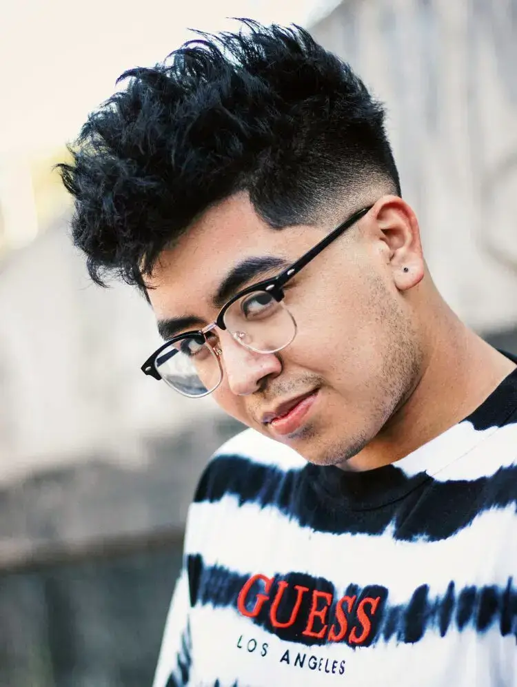 Spiky Undercut with Low Fade haircut