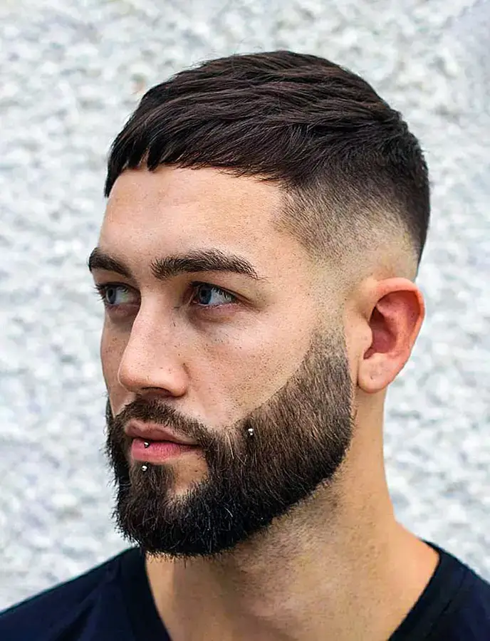 Textured Crop over Hairline haircut