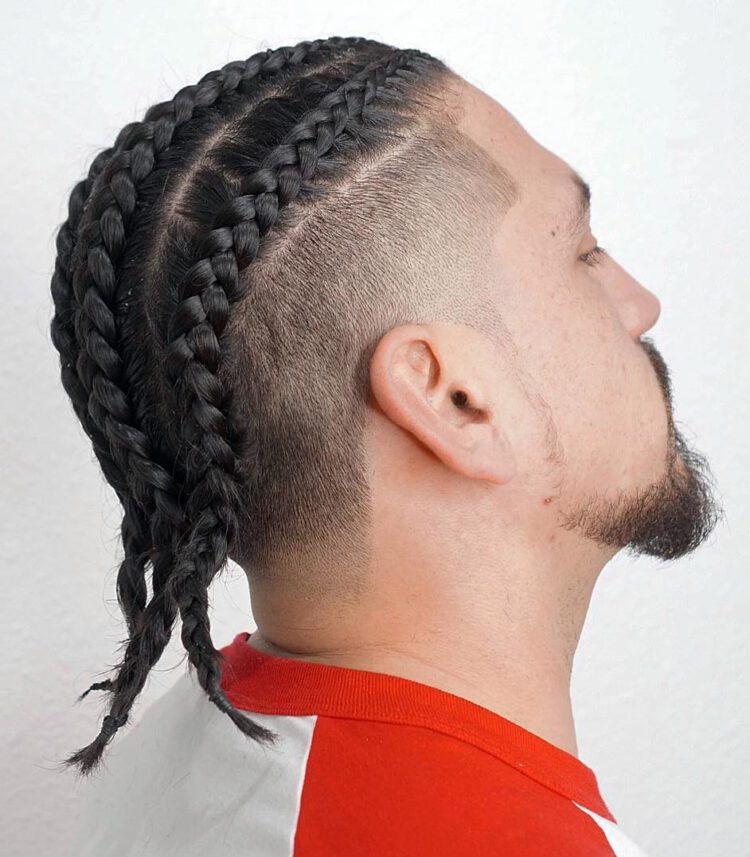 Braided Mullet or Braids with Bullet haircut