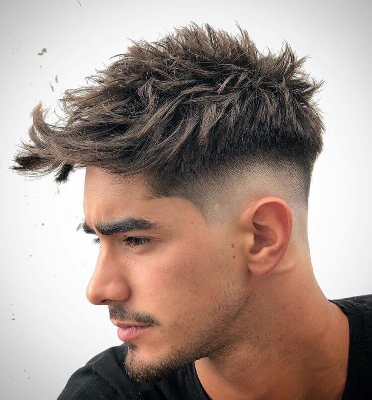 Burst Mid Fade and French haircut