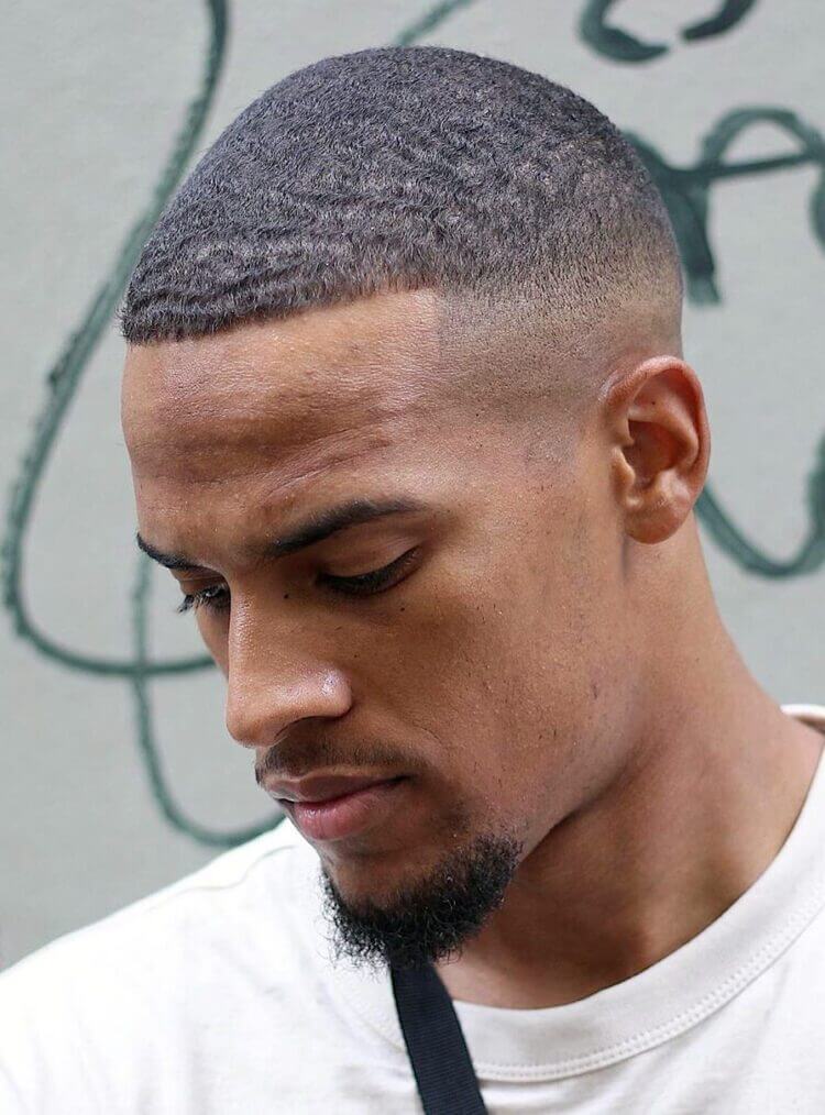 Fine Short Top with Faded Top haircut