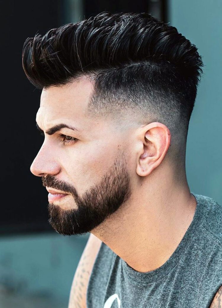 Rock Sturdy Brush-Up with Fine Fade haircut