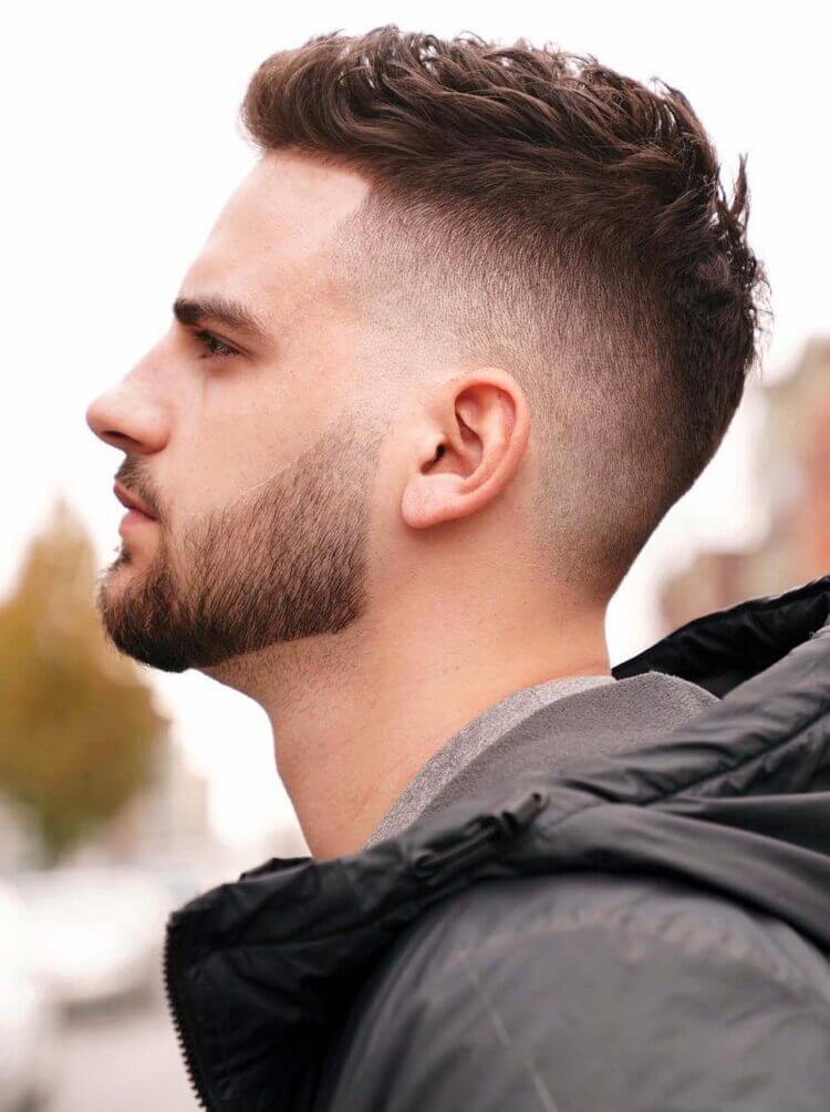 Casual Brush Up with High Fade haircut