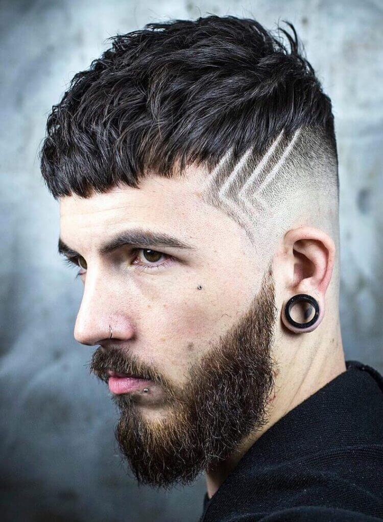Designer High Fade with Textures haircut