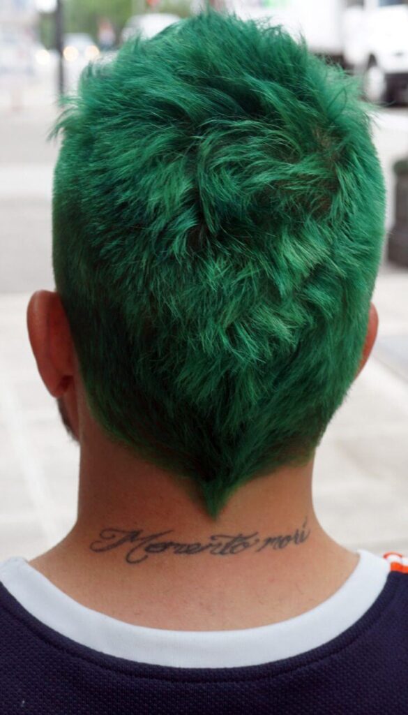 Go Green v shape haircut
