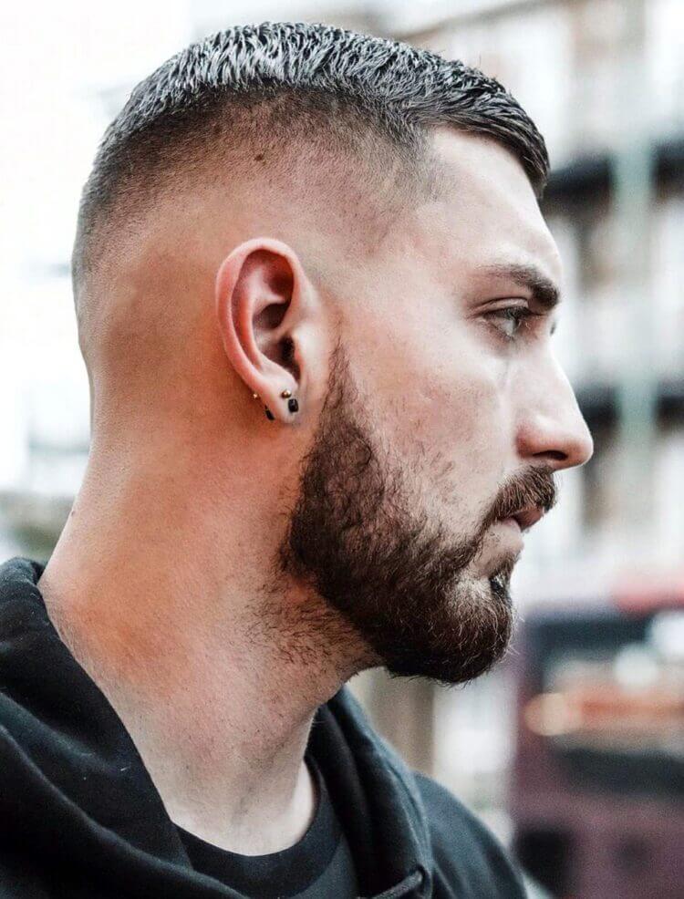 Short Top with High Fade haircut