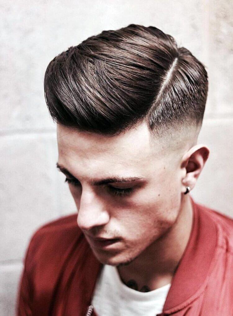 Side Swept Undercut Fade hairstyle