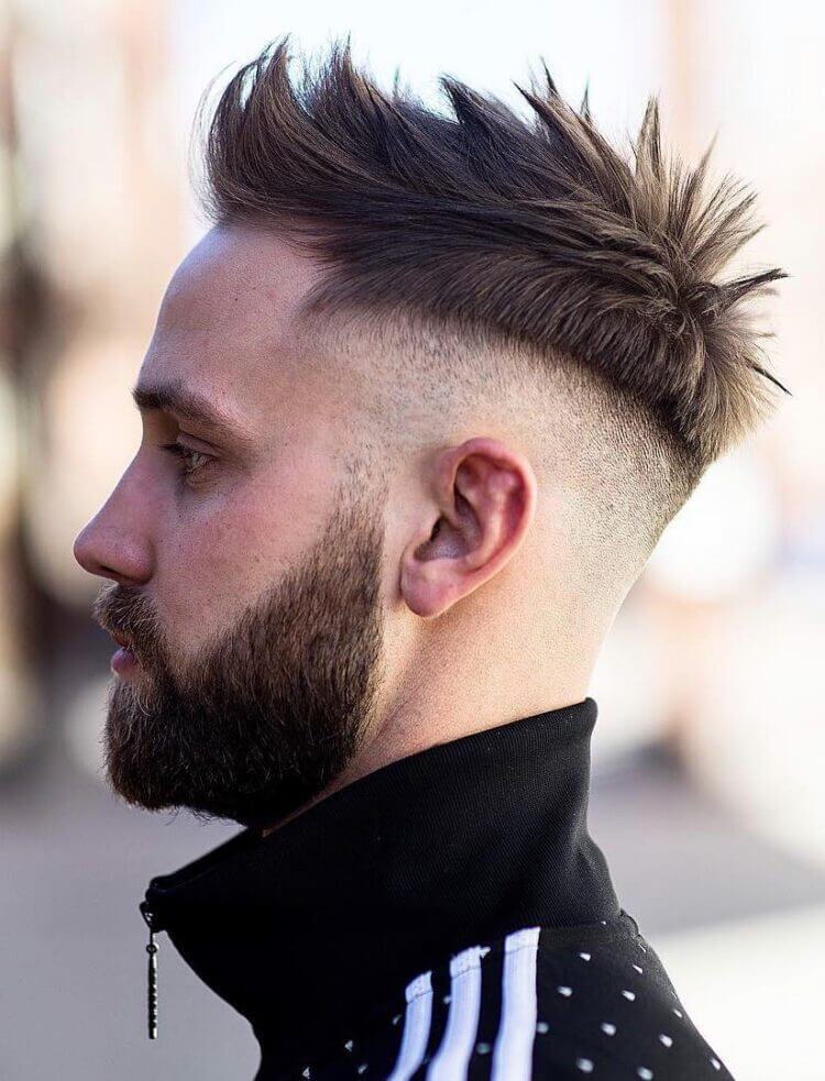 Spiky Texture with Skin Fades haircut