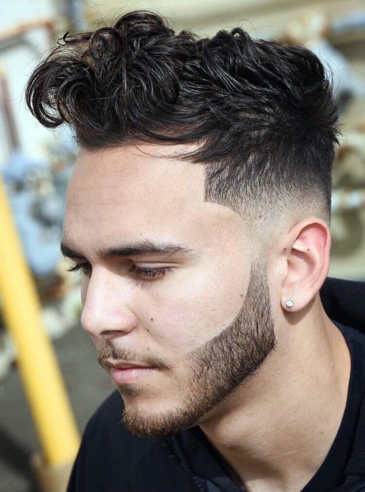 Wavy Texture with Clear Low Fade haircut