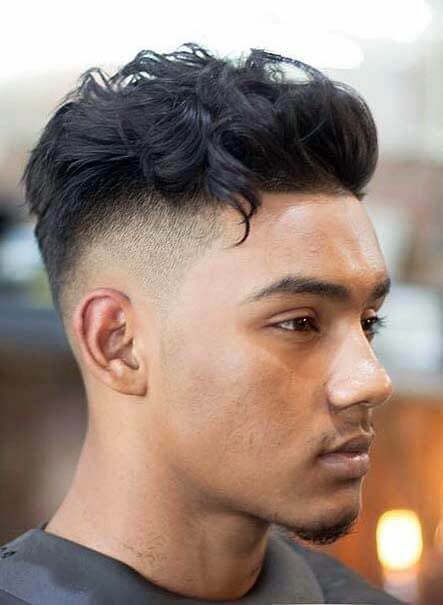 Wavy with Short Elephant Trunk haircut